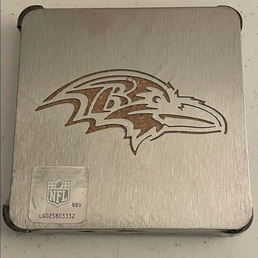NFL Baltimore Ravens Metal Coaster